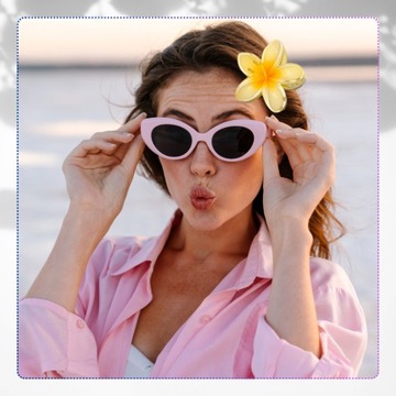 Набор из 3 желтых заколок для волос 8 см в тропическом стиле с цветами плюмерии