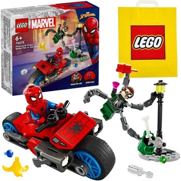 LEGO MARVEL SPIDERMAN 76275 Pościg na motocyklu Dr Ock + TORBA NA PREZENT