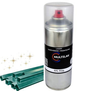 Lakier farba w sprayu do aluminium RAL 6026 Połysk