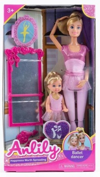 LALKA ANLILY 30cm BALERINA Z DZIECKIEM