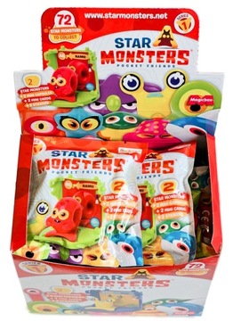 STAR MONSTERS POCKET FRIENDS - MINI KAPSUŁY - BOX 12 SASZETEK