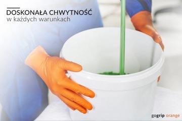 GOGRIP НИТРИЛОВЫЕ ПЕРЧАТКИ STRONG ORANGE XL