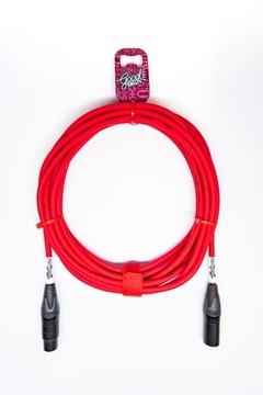 Kabel XLR - XLR GoodDrut 15 m Malinowy