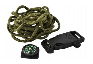 БРАСЛЕТ «КОМПАС ВЫЖИВАНИЯ» PARACORD FIRST WHISTLE 5IN1