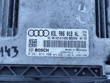 AUDI A3 S3 VW PASSAT B7 ŘÍZENÍ JEDNOTKA MOTORU 2.0TDI 03L906018AL