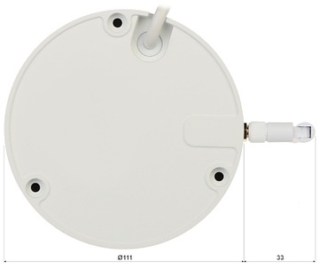 KAMERA WANDALOODPORNA IP IPC-HDBW1230DE-SW-0360B W