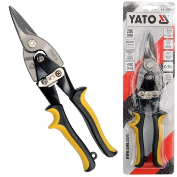 NOŻYCE DO CIĘCIA BLACHY PROSTE 250 MM YATO