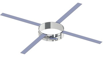 STABILIZATOR FI 80 OBEJMA DYSTANSOWA