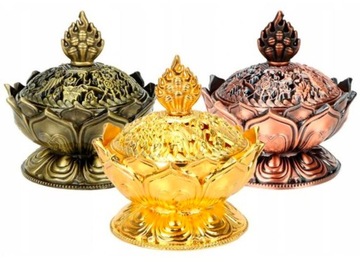 Бронзовая курильница в форме лотоса