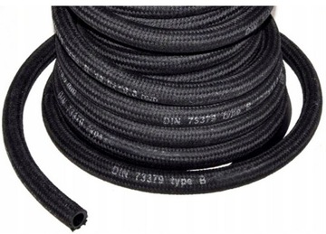 PRZEWÓD PALIWA WĘŻYK WĄŻ PALIWOWY ŚREDNICA WEW. 6 MM , W OPLOCIE