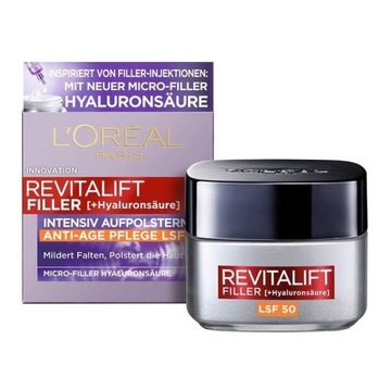 L’Oréal - Krem przeciwstarzeniowy na dzień LSF50, 50ml OPIS