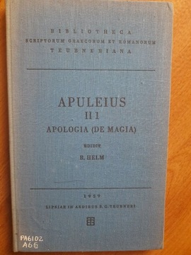 Apuleius Apologia (de magia) Apulejusz wyd. kryt.