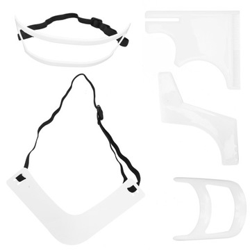 Набор трафаретов для бороды, 5 шт., линия роста волос