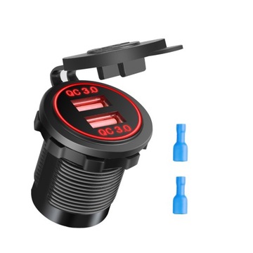 Gniazdo zapalniczki motocykla USB QC 3.0 ładowark