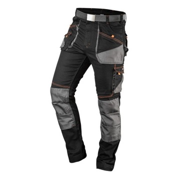 NEO SPODNIE ROBOCZE SLIM Z PASKIEM ROZ.S 81-238-S