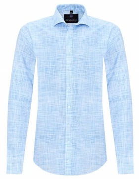 KOSZULA MĘSKA NIEBIESKA JAVA SLIM FIT 44