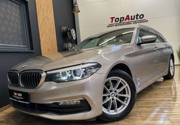 BMW Seria 5 F10-F11 Touring Facelifting 520d 190KM 2017 BMW Seria 5 2.0D 190KM SKORA gwarancjaFULL LED AUTOMAT zarejestrowana
