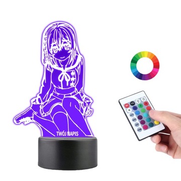 Lampka na biurko Mai Waifu Sakurajima LED PLEXIDO