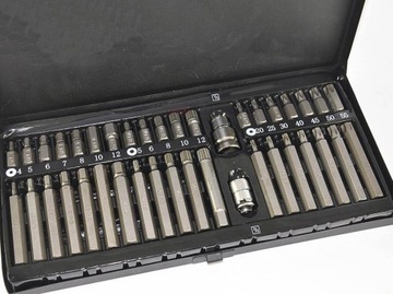 Zestaw bitów Końcówki IMBUS SPLINE TORX 40cz.