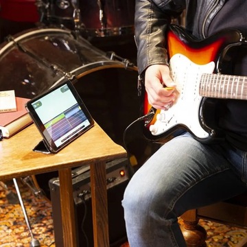 Электрогитара с пламенем Sunburst + аксессуары