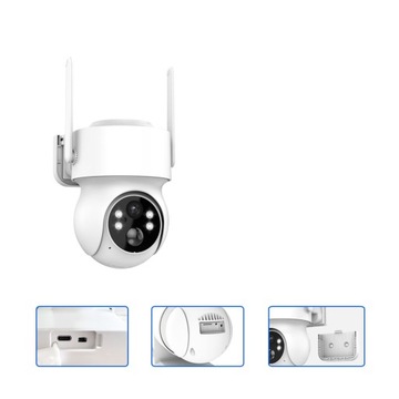 KAMERA SOLARNA ZEWNĘTRZNA OBROTOWA IP WIFI 4MPX FULL HD+ DO MONITORINGU
