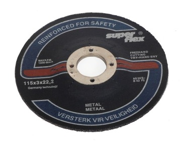 Tarcza do cięcia metalu 115mmx3.0x22.2mm