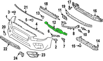 КРЫШКА РЕШЕТКИ SUBARU WRX STI LEVORG ORIGINAL 14-