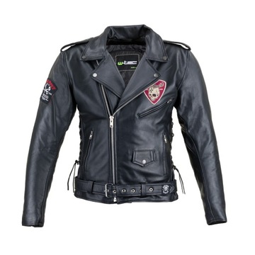 Skórzana kurtka motocyklowe W-TEC Black Heart M