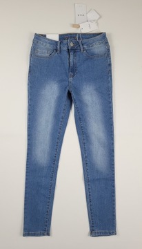 Vila Spodnie jeans ze stretchem zwężane M z defektem