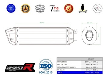 FJR 1300 Decket Slencer HP1 Dominator