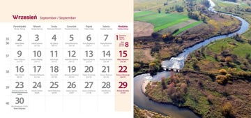Календарь настольный 2024 месяц стоячий 24х11см ПОЛЬСКИЕ ПЕЙЗАЖИ