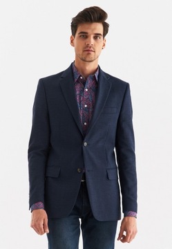 Мужская шерстяная куртка премиум-класса, темно-синего цвета, Pako Lorente, размер. 62/176