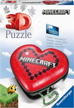Puzzle 3D Ravensburger 112852 Serce Minecraft 54 el.
