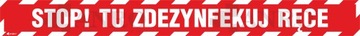 OZNAKOWANIE PODŁOGOWE STOP TU ZDEZYNFEKUJ OP18 FS