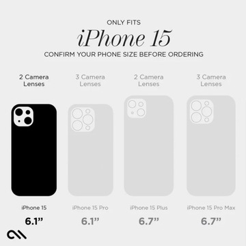 Чехол для iPhone 15 с перламутром Case-Mate MagSafe Transparent