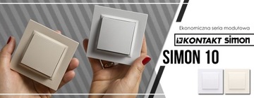 Свяжитесь с Simon 10 SINGLE FRAME, 1-TIME, БЕЛЫЙ