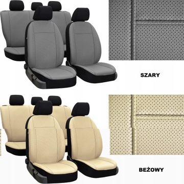 SKÓRA PERFOROWANA POKROWCE MIAROWE do FIAT 500