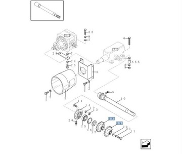 Koło łańcuchowe do prasy New Holland 84024252 CNH