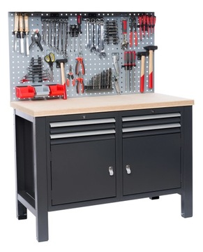 Stół warsztatowy roboczy garażowy 120 cm, blat sklejka 3 cm POLSKI produkt