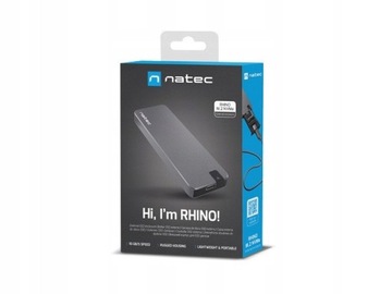 Obudowa na dysk SSD Natec Rhino NKZ-1953 M.2 NVME USB-C 3.1 Gen 2 Aluminium