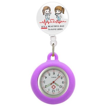 Cartoon Heartbeat Love Nurse Doctor Hospital Medicine Workers Office