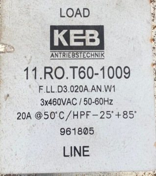 Трехфазный инвертор KEB 5,5 кВт 380/480 В RS232
