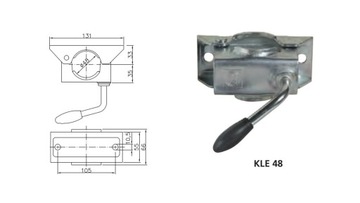 WINTERHOFF ST 48-200 VB опорное колесо, зажим 48 мм
