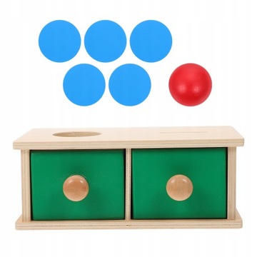 1 zestaw Pudełko na monety Montessori