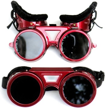 Regulowane okulary gogle spawalnicze z filtrem