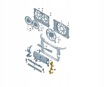 Новый оригинальный ПНЕВМОРУЛЬ AUDI Q5 SQ5 ЛЕВЫЙ 80A121673BE