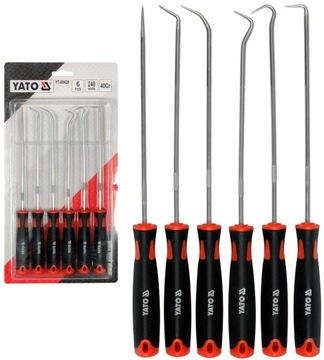 Набор длинных крючков с ручкой 6 цато