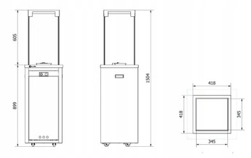 Терраса нагреватель газовый камин белый патио свет + pokorowiec