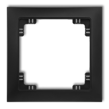 Karlik DECO Soft Ramka pojedyncza 1-krotna czarny mat 12DRSO-1