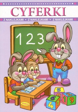 Cyferki z naklejkami Praca zbiorowa